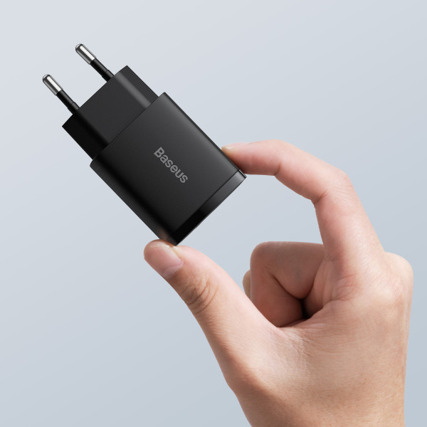 Зарядний пристрій Baseus Compact Quick Charger QC3.0+PD3.0 20W (CCXJ-B01) - зображення 5