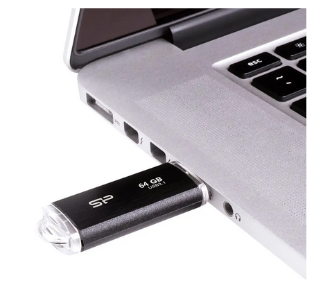 Флеш пам'ять USB 64 Gb Silicon Power Blaze B02 Black USB 3.1 - зображення 5