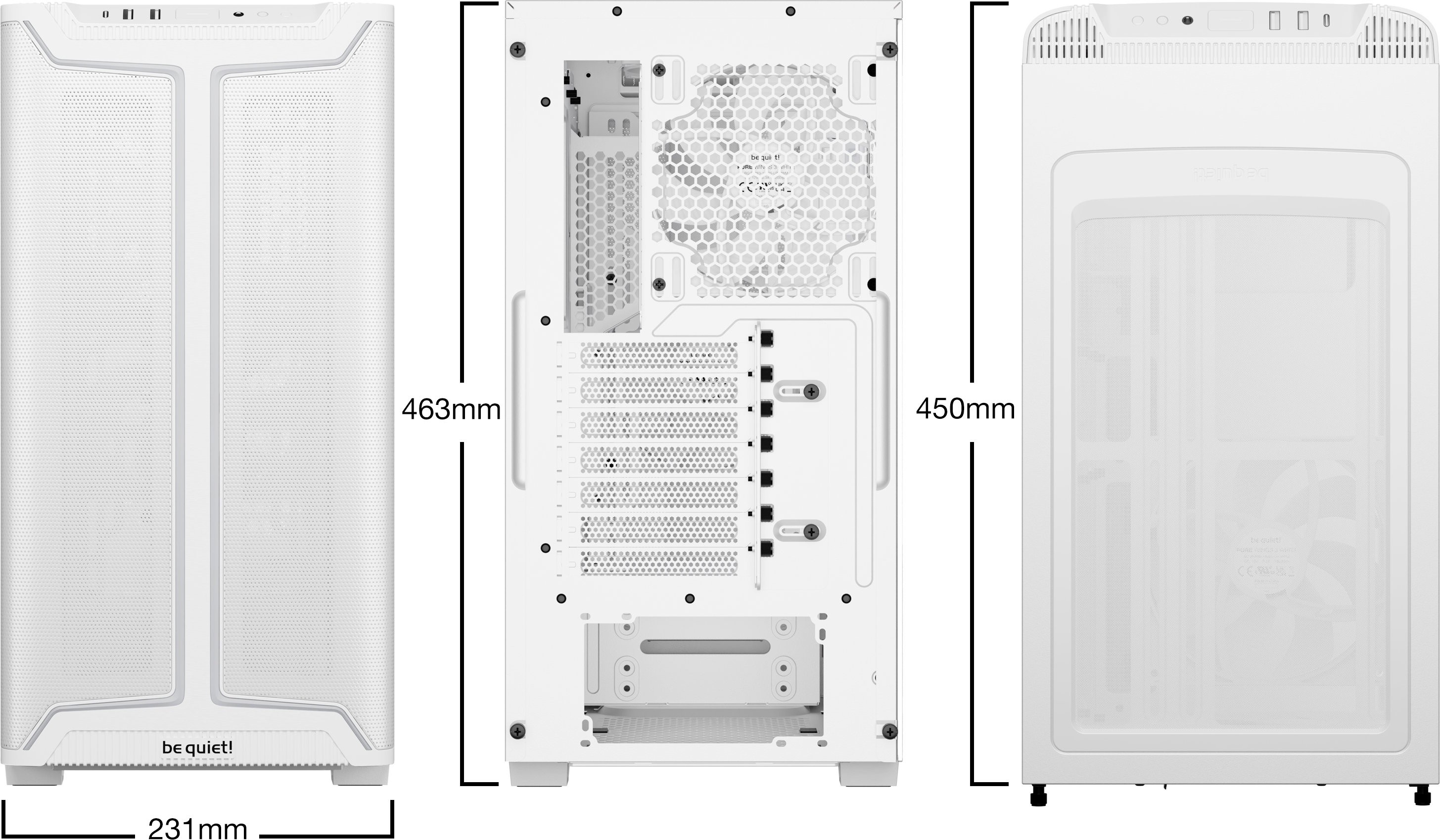 Корпус be quiet! PURE BASE 501 DX White - зображення 5