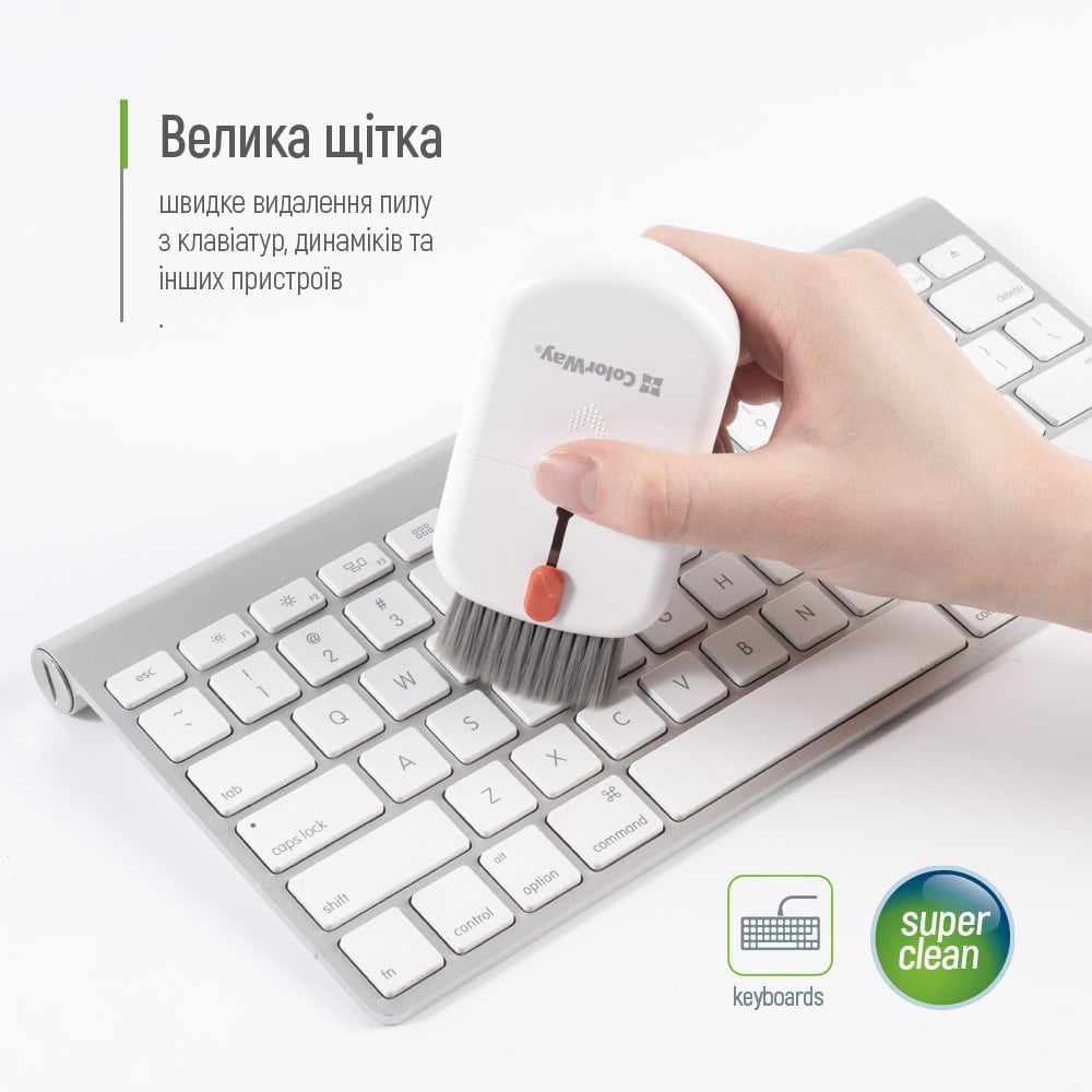 Набір для очищення клавіатури, навушників, смартфонів ColorWay 10 в 1 - зображення 10