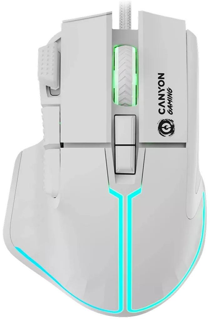 Мишка Canyon GM-636 Fortnax RGB USB White (CND-SGM636W) - зображення 1