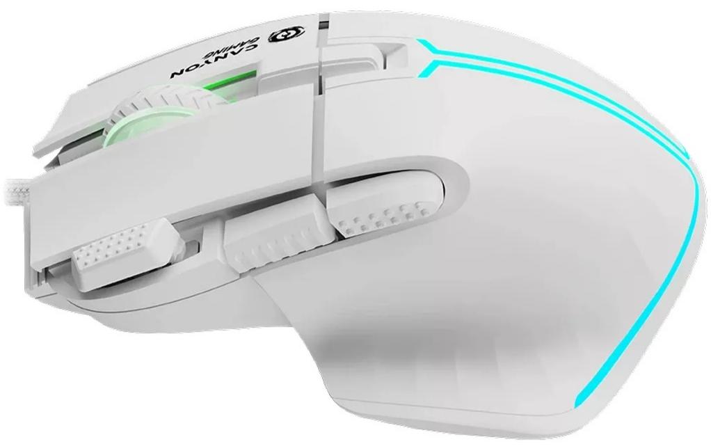 Мишка Canyon GM-636 Fortnax RGB USB White (CND-SGM636W) - зображення 3