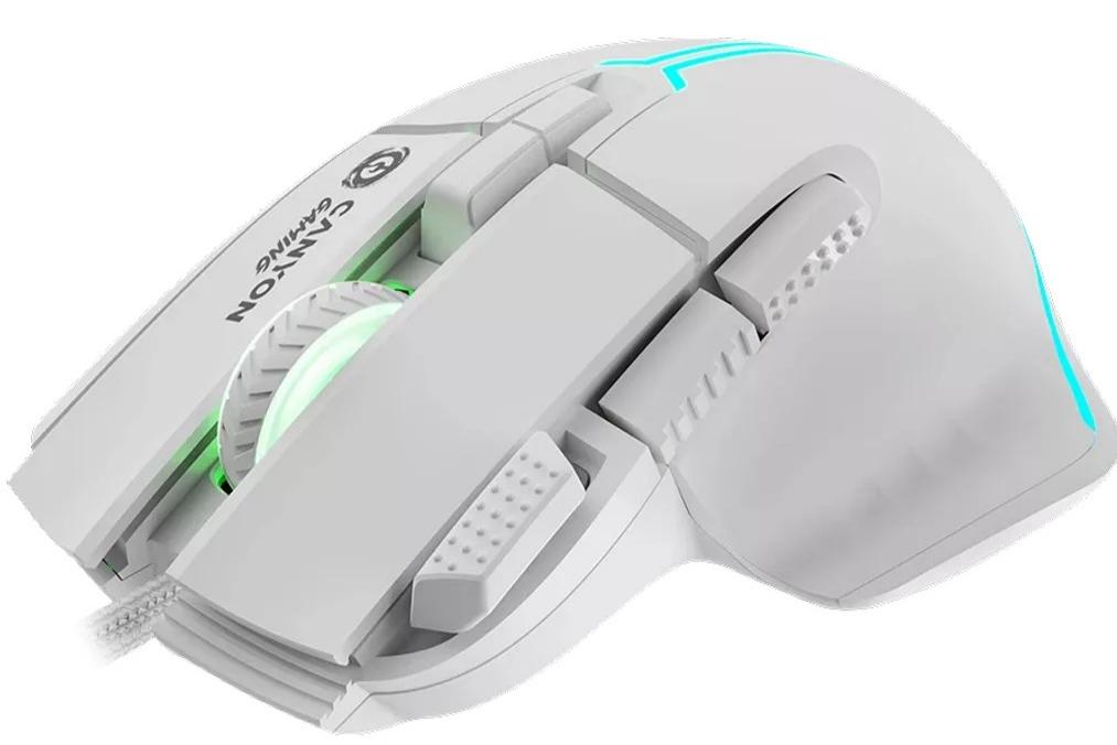Мишка Canyon GM-636 Fortnax RGB USB White (CND-SGM636W) - зображення 4