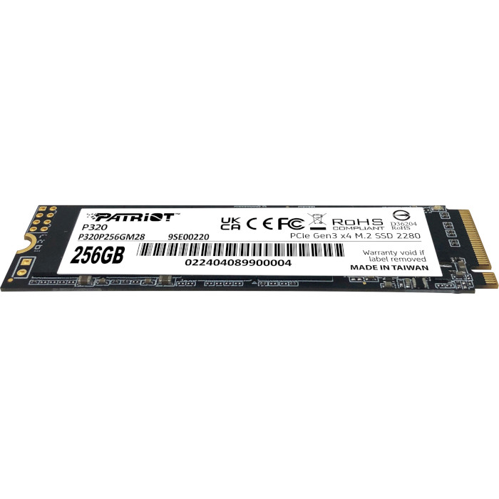 Накопичувач SSD NVMe M.2 256GB Patriot P320 (P320P256GM28) - зображення 4