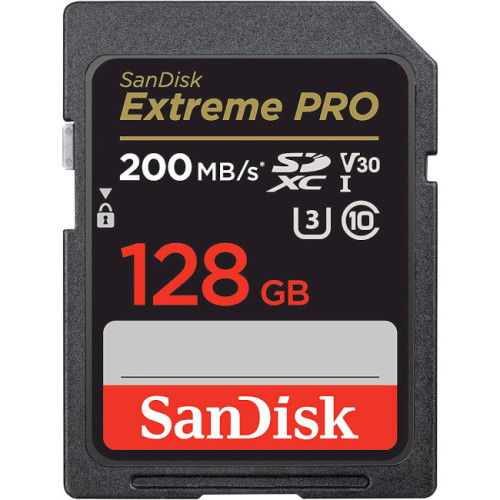 Secure Digital card 128 Gb SanDisk Extreme Pro SDXC UHS-I U3 V30 - зображення 1