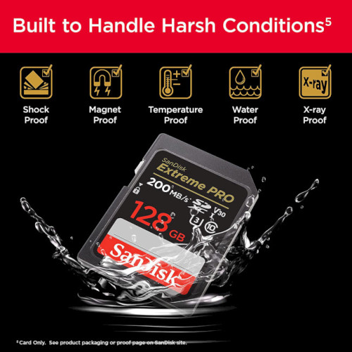 Secure Digital card 128 Gb SanDisk Extreme Pro SDXC UHS-I U3 V30 - зображення 7