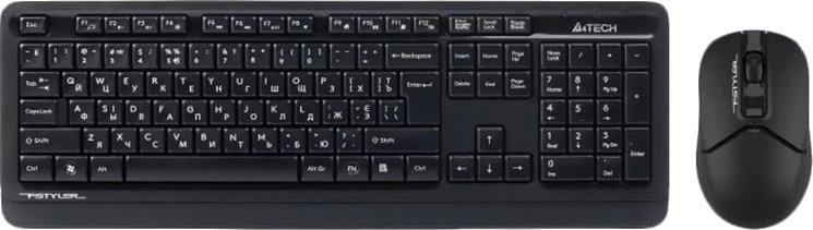 Клавіатура+опт.мишка A4-Tech FG1012 Wireless Black - зображення 1