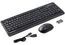 Клавіатура+опт.мишка A4-Tech FG1012 Wireless Black - зображення 5