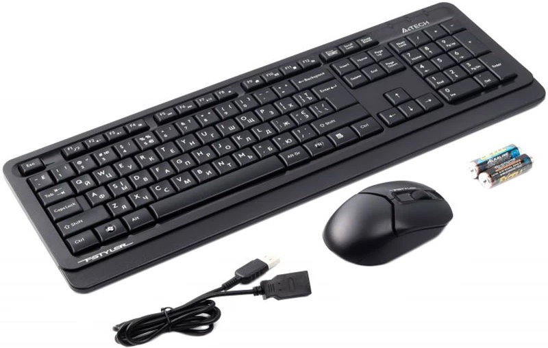 Клавіатура+опт.мишка A4-Tech FG1012 Wireless Black - зображення 5