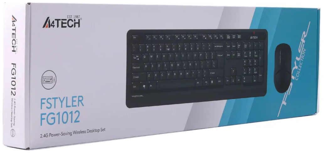 Клавіатура+опт.мишка A4-Tech FG1012 Wireless Black - зображення 6