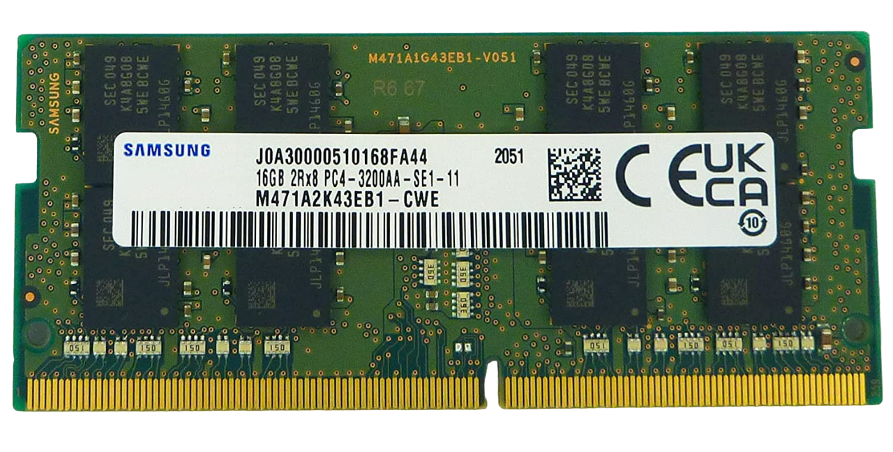 Пам'ять DDR4-3200 16 Gb Samsung SoDIMM - зображення 1