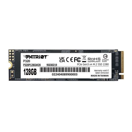 Накопичувач SSD NVMe M.2 128GB Patriot P320 (P320P128GM28) - зображення 1
