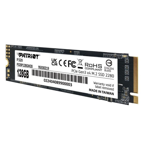 Накопичувач SSD NVMe M.2 128GB Patriot P320 (P320P128GM28) - зображення 3