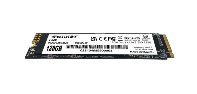 Накопичувач SSD NVMe M.2 128GB Patriot P320 (P320P128GM28) - зображення 2