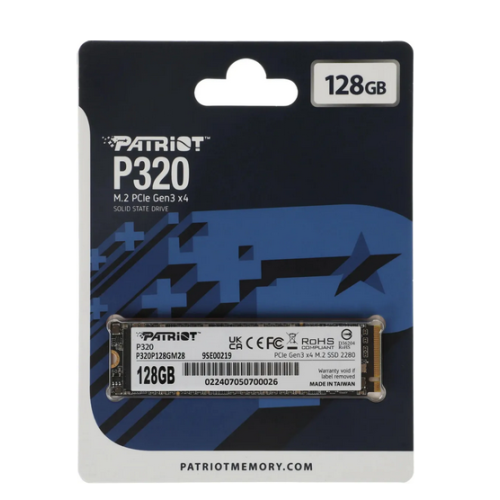 Накопичувач SSD NVMe M.2 128GB Patriot P320 (P320P128GM28) - зображення 5