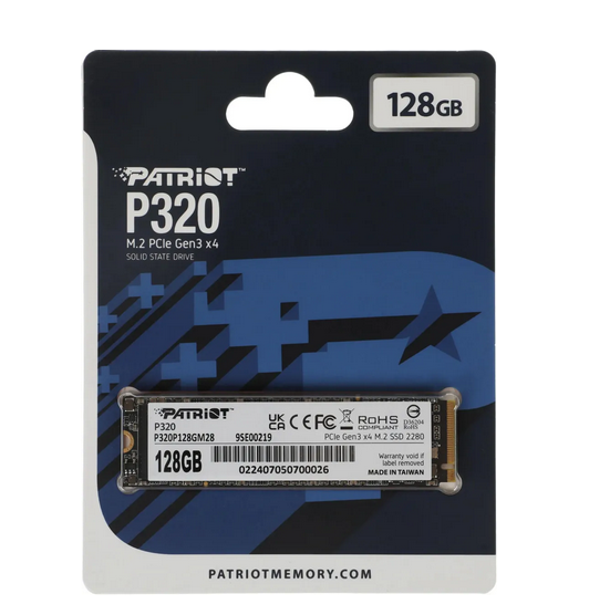 Накопичувач SSD NVMe M.2 128GB Patriot P320 (P320P128GM28) - зображення 5