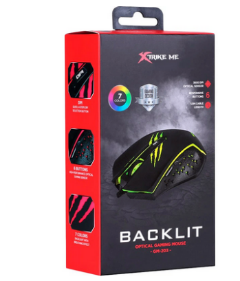 Мишка Xtrike ME GM-203 Сolors-LED USB Black (GM-203) - зображення 6