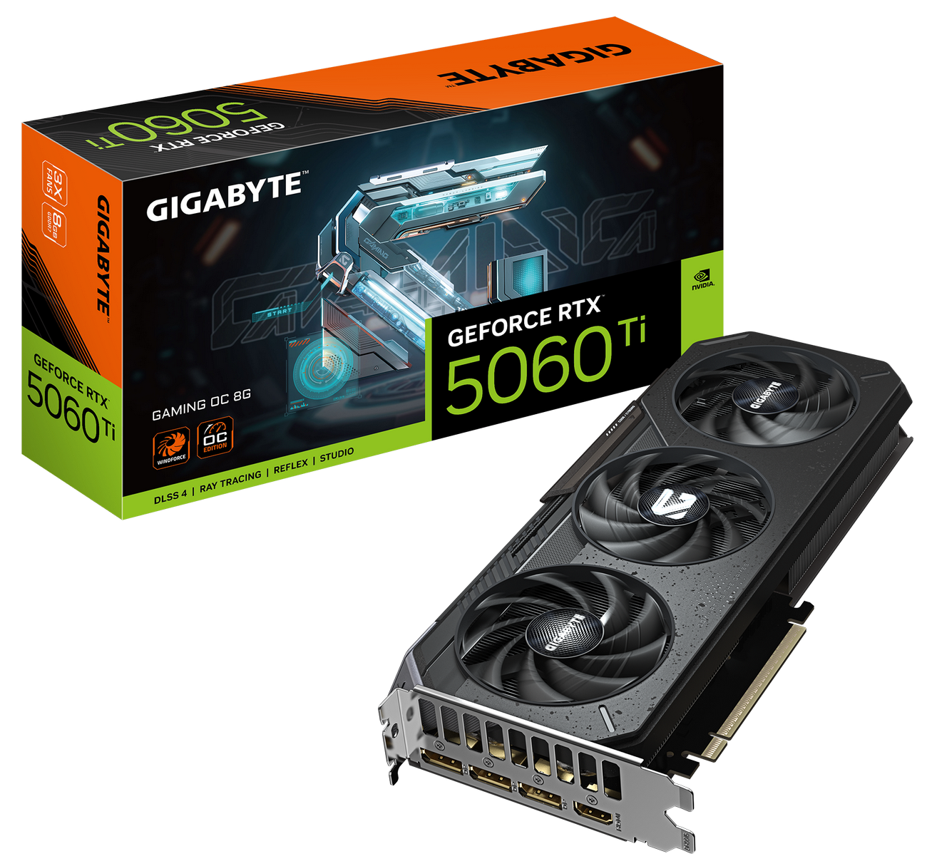 Відеокарта GeForce RTX 5060 Ti 8 GDDR7 Gigabyte GAMING OC (GV-N506TGAMING OC-8GD) - зображення 1