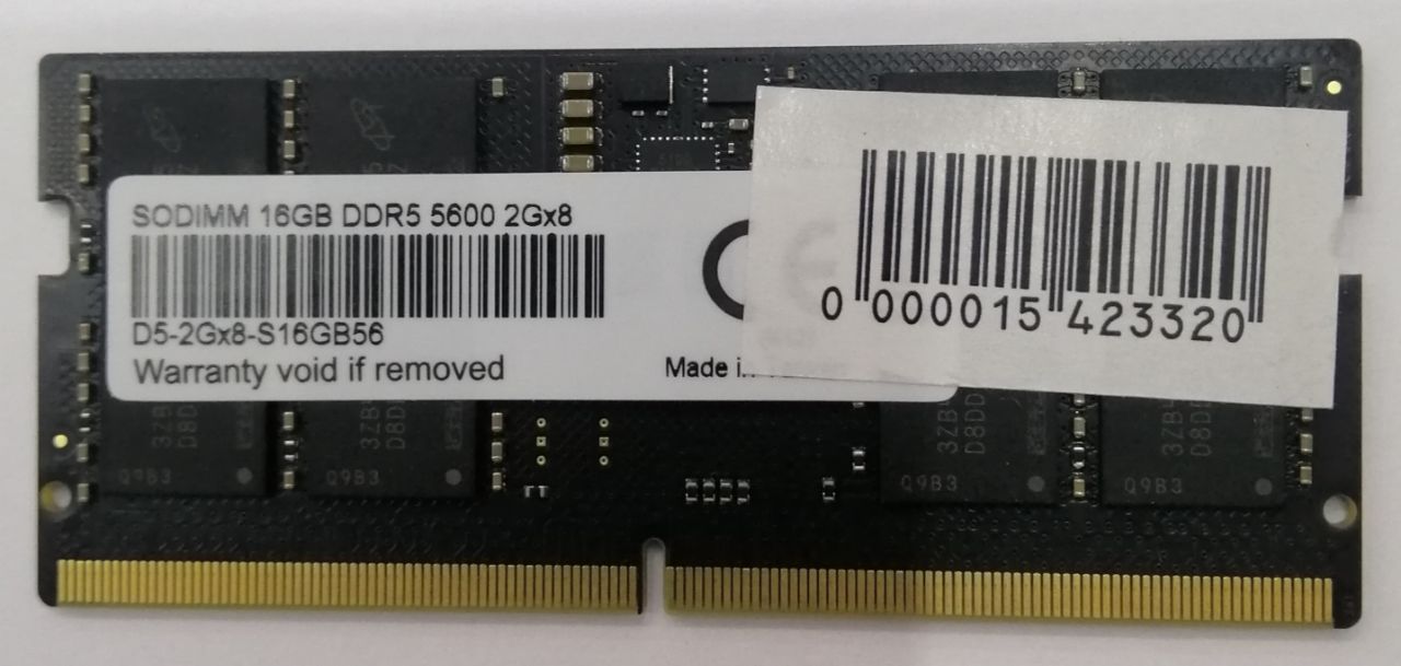 Пам'ять SoDIMM DDR5 16 Gb 5600 MHz Samsung - зображення 1