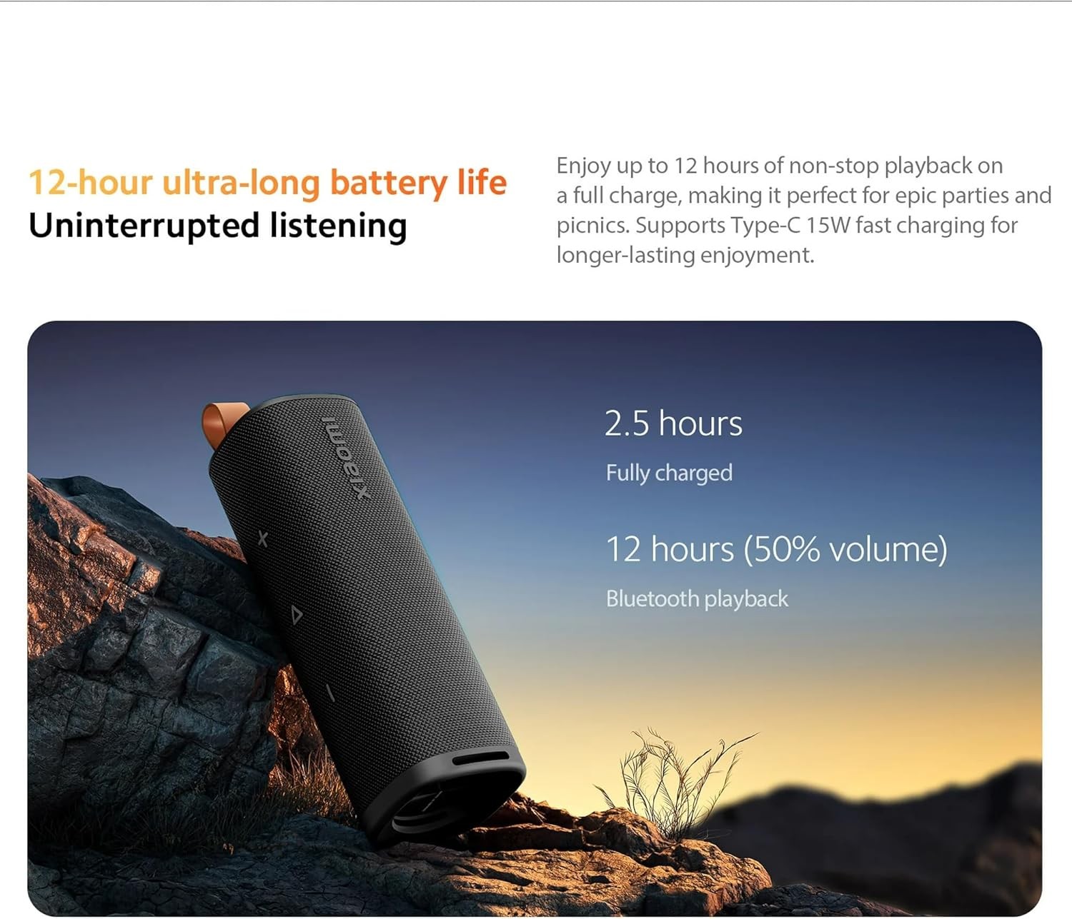 Колонка портативна Xiaomi Sound Outdoor (QBH4261GL) - зображення 10