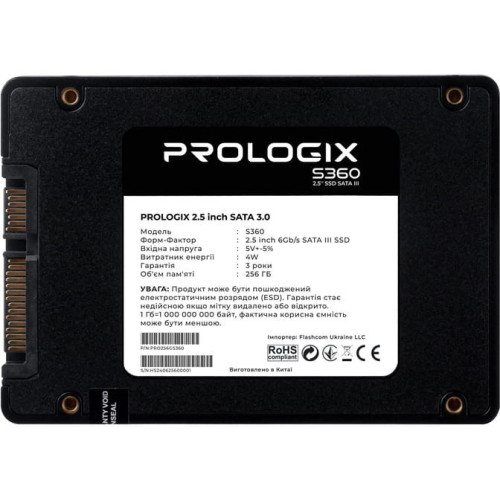 Накопичувач SSD 256GB Prologix S360 (PRO256GS360) - зображення 2