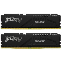 Пам'ять DDR5 RAM_64Gb (2x32Gb) 6400Mhz Kingston Fury Beast Black (KF564C32BBK2-64)