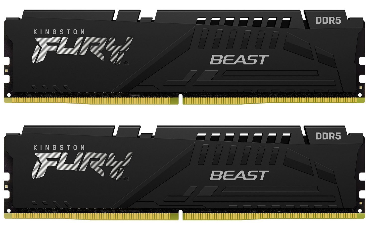 Пам'ять DDR5 RAM_64Gb (2x32Gb) 6400Mhz Kingston Fury Beast Black (KF564C32BBK2-64) - зображення 1