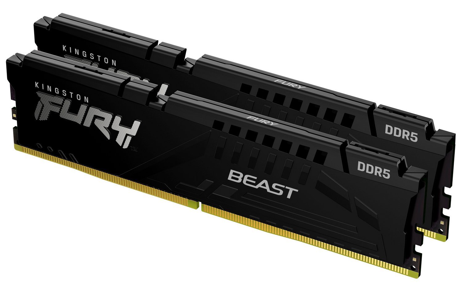 Пам'ять DDR5 RAM_64Gb (2x32Gb) 6400Mhz Kingston Fury Beast Black (KF564C32BBK2-64) - зображення 2