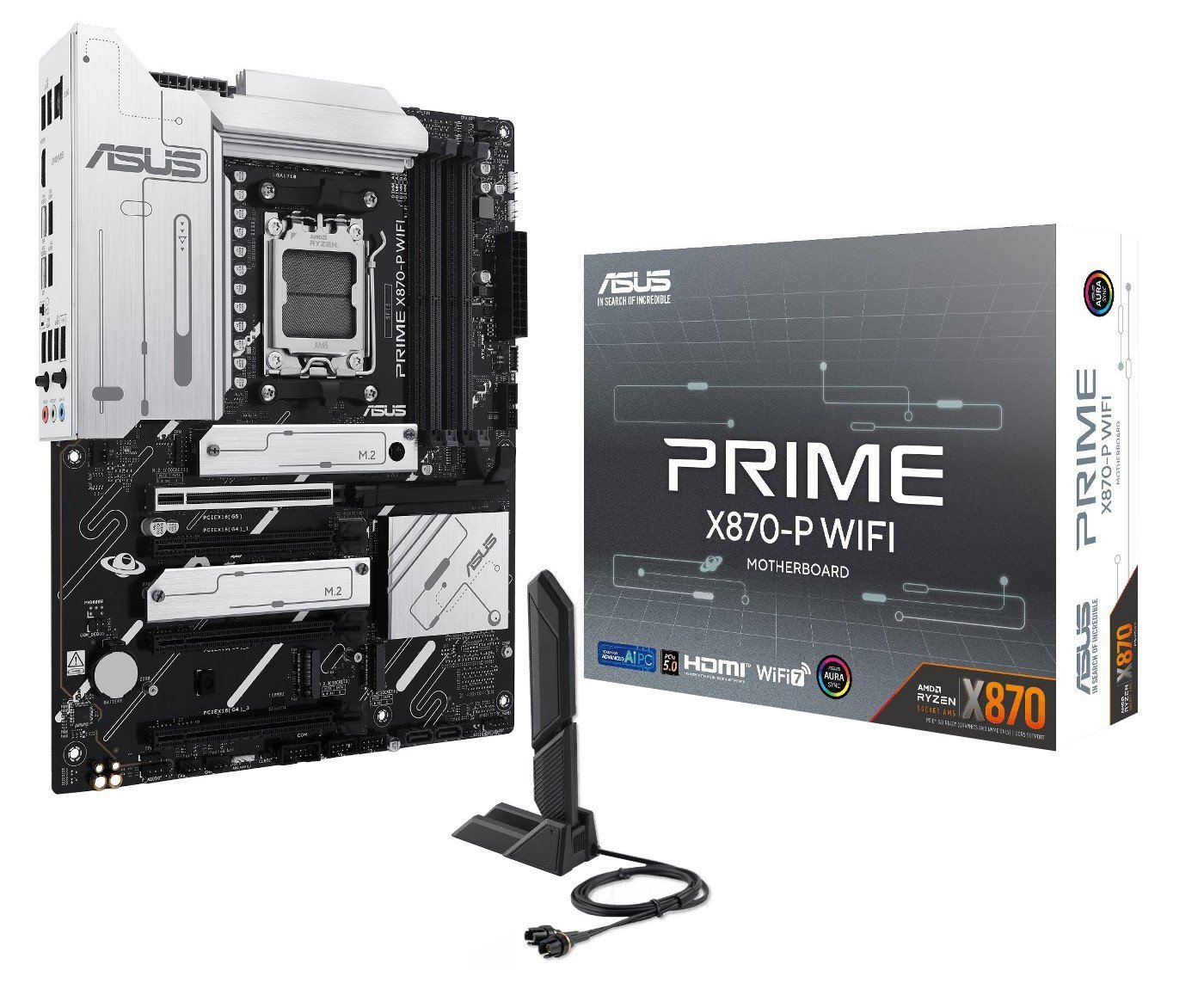 Мат. плата AM5 Asus PRIME X870-P WIFI - зображення 1