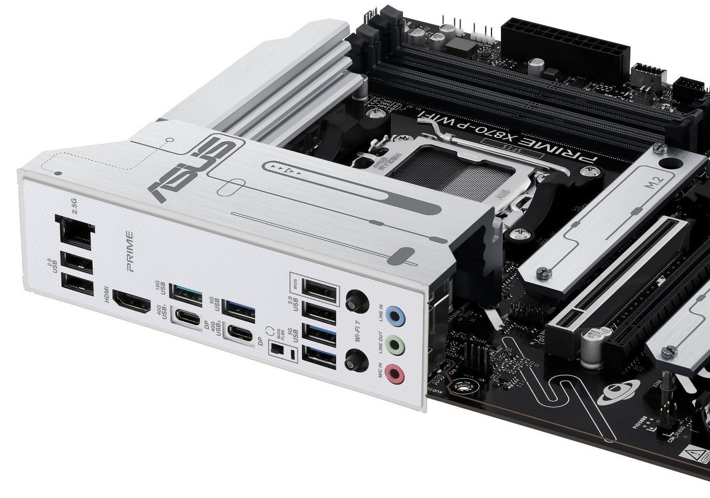 Мат. плата AM5 Asus PRIME X870-P WIFI - зображення 6