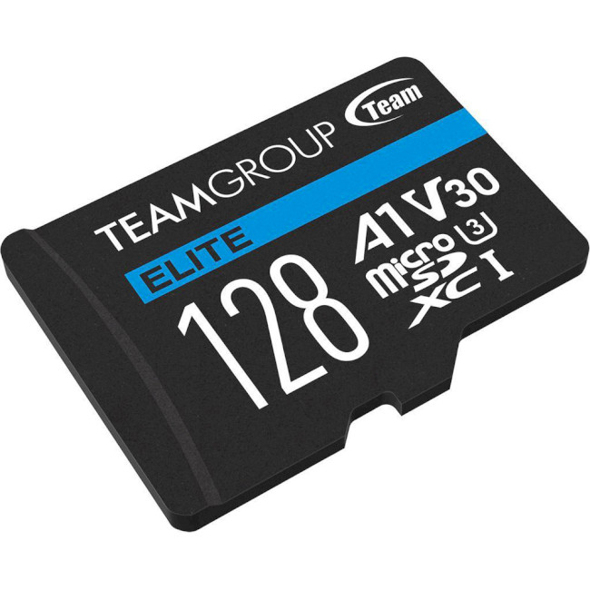 MicroSDXC 128 Gb Team Elite UHS-I U3 V30 A1 Class 10 + SD-adapter - зображення 3
