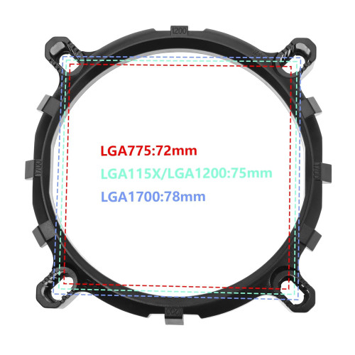 Коплект для встановлення кулерів на socket 1700 PcCooler LGA1700 bracket - зображення 6