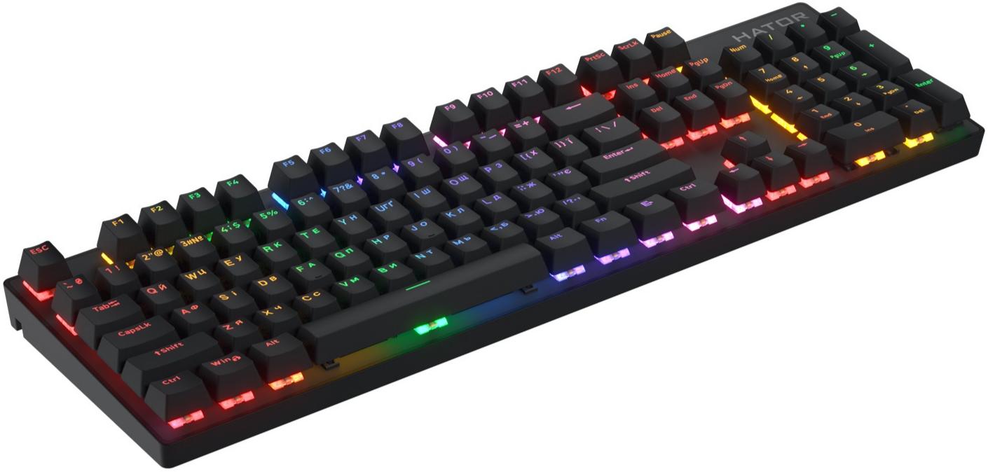 Клавіатура Hator Icefall Mecha Rainbow Wireless\/USB Black (HTK204UA) - зображення 3