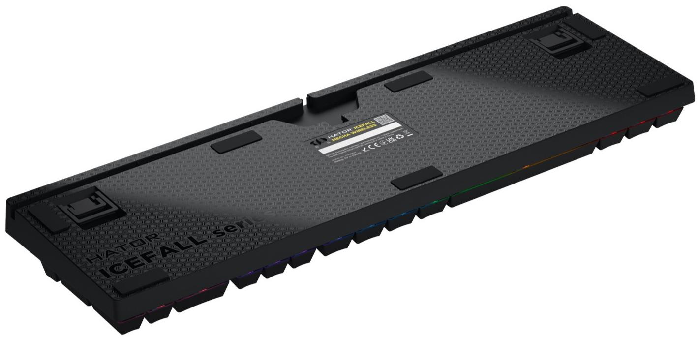Клавіатура Hator Icefall Mecha Rainbow Wireless\/USB Black (HTK204UA) - зображення 5