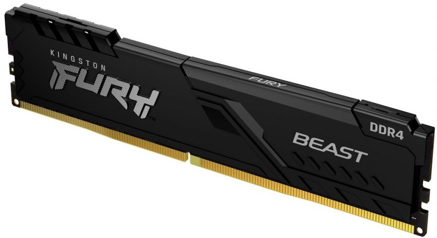 Пам'ять DDR4 RAM_16Gb (1x16Gb) 3200Mhz Kingston Fury Beast Black (KF432C16BB\/16) - зображення 1