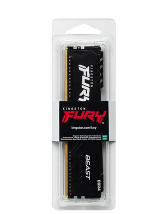 Пам'ять DDR4 RAM_16Gb (1x16Gb) 3200Mhz Kingston Fury Beast Black (KF432C16BB\/16) - зображення 4
