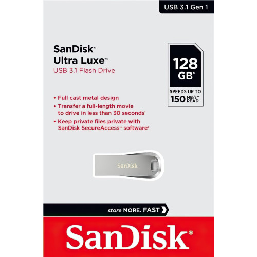 Флеш пам'ять USB 128Gb SanDisk Ultra Luxe USB 3.2 Gen1 - зображення 5
