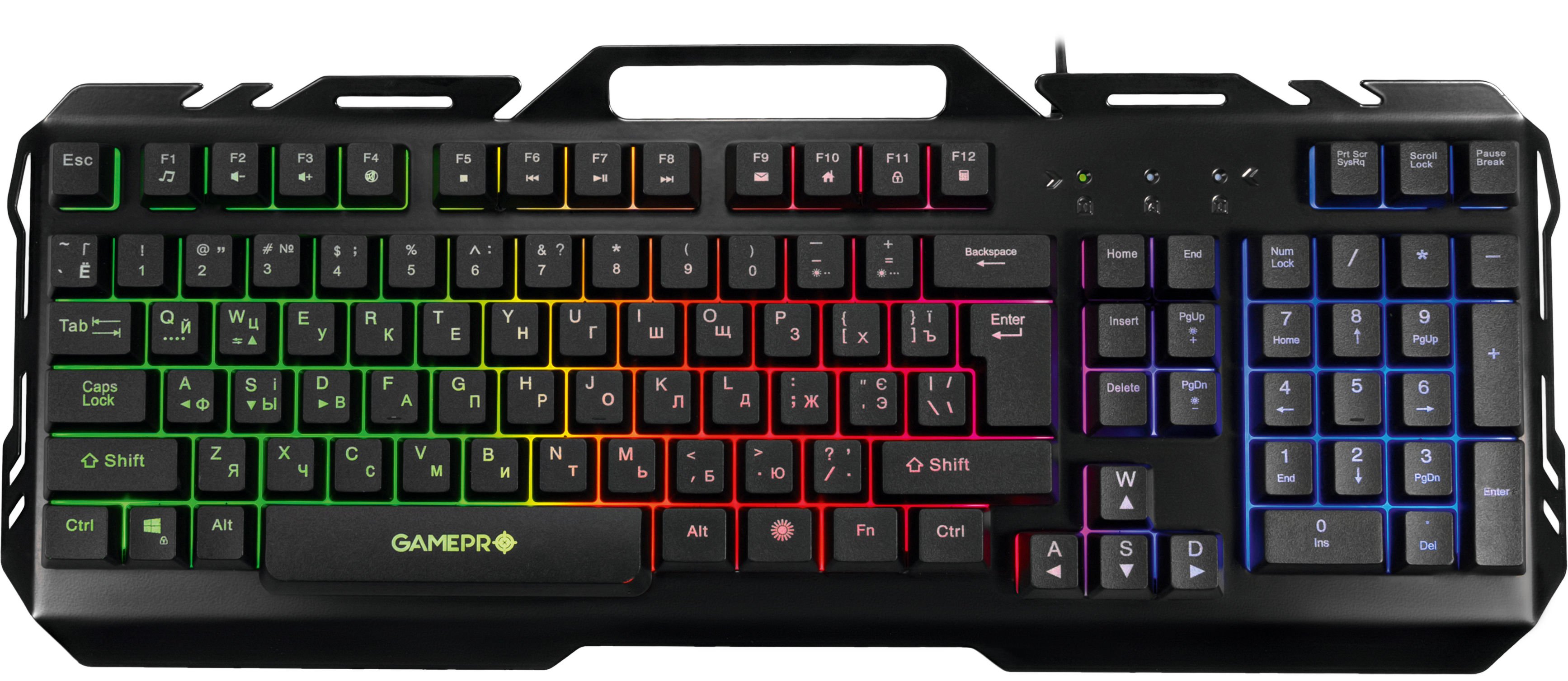 Клавіатура GamePro GK670 USB Black - зображення 1