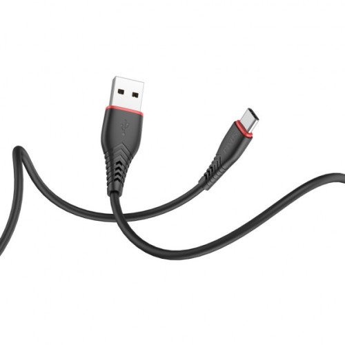 Кабель USB2 АM-Type C Pixus Start, 1м, 3A, PVC, black - зображення 2