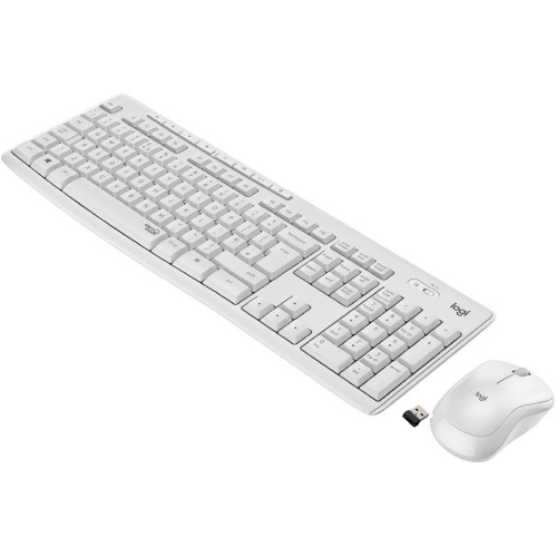 Комплект безпровідний Logitech MK295 Silent Wireless Combo White - зображення 3
