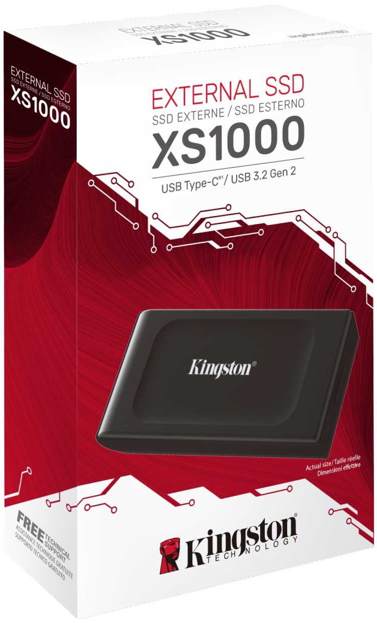 Зовнішній накопичувач SSD 1TB Kingston XS1000 (SXS1000\/­1000G) - зображення 3