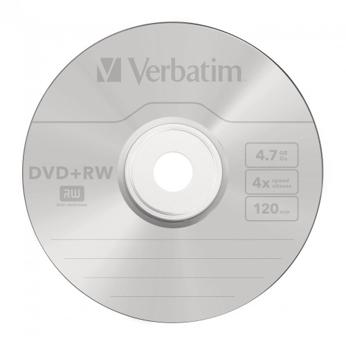Диск DVD+RW Verbatim 4,7Gb 4x Cake box 10шт - зображення 3