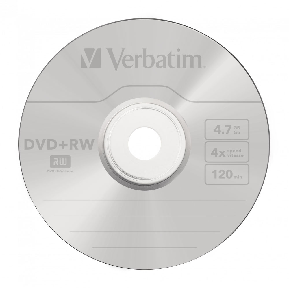 Диск DVD+RW Verbatim 4,7Gb 4x Cake box 10шт - зображення 3