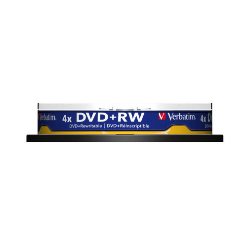 Диск DVD+RW Verbatim 4,7Gb 4x Cake box 10шт - зображення 2