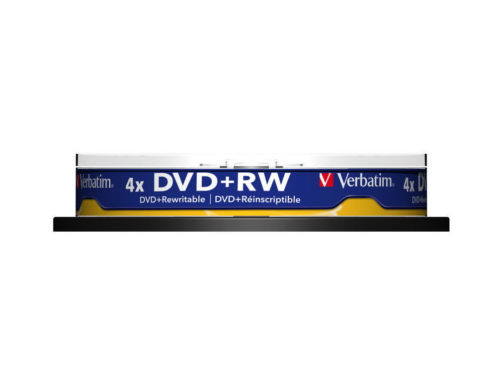 Диск DVD+RW Verbatim 4,7Gb 4x Cake box 10шт - зображення 2
