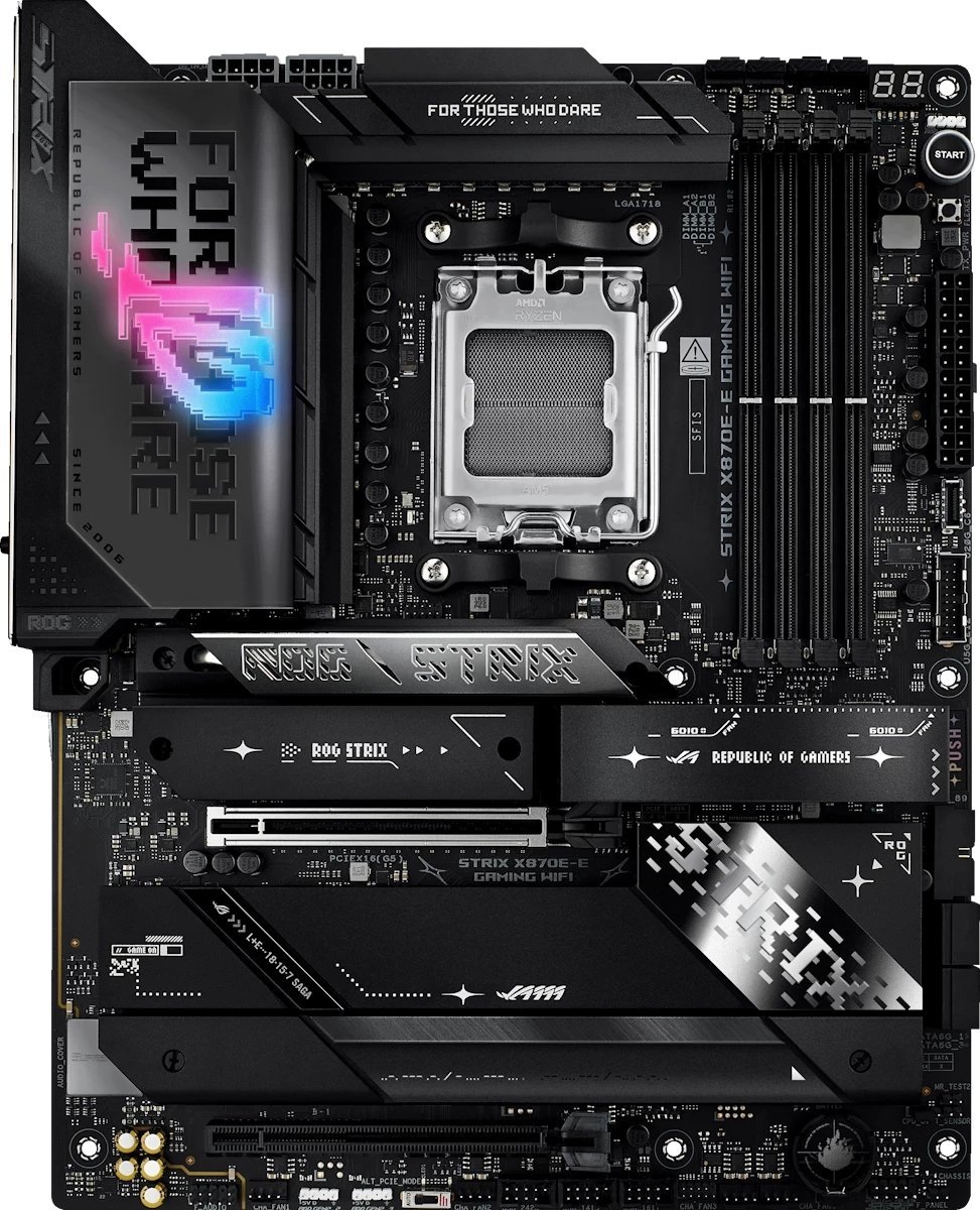 Мат. плата AM5 Asus ROG STRIX X870E-E GAMING WIFI - зображення 2