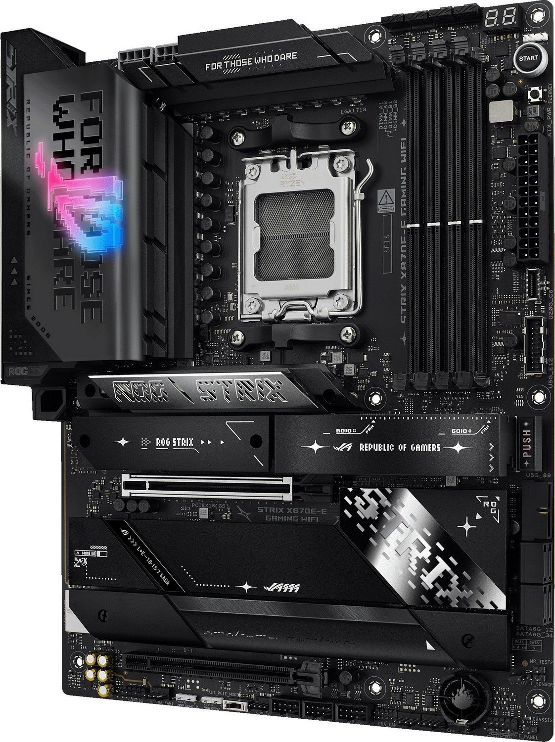 Мат. плата AM5 Asus ROG STRIX X870E-E GAMING WIFI - зображення 4