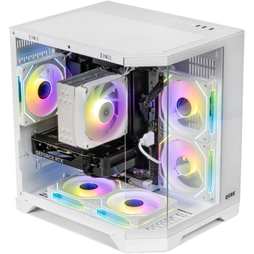 Корпус Qube CRYSTAL_GWNU3 White - зображення 3