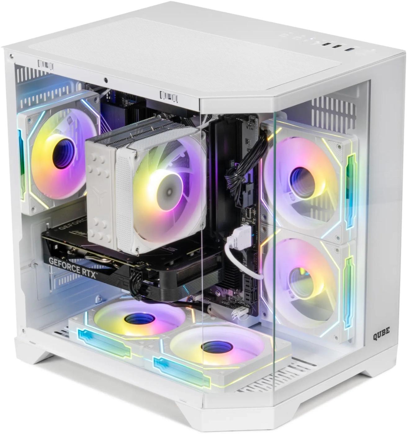 Корпус Qube CRYSTAL_GWNU3 White - зображення 3