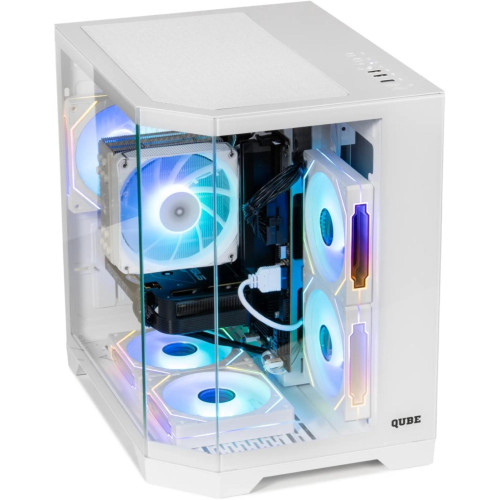 Корпус Qube CRYSTAL_GWNU3 White - зображення 4